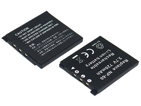Reemplazo de Batería Compatible para Cámara Digital para CASIO NP-60 Recambio de Batería Compatible para Cámara Digital CASIO NP-60