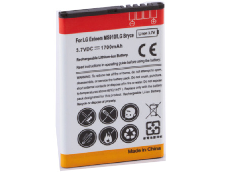 Reemplazo de Batería Compatible para Teléfono Móvil para LG Esteem Bryce MS910 Recambio de Batería Compatible para Teléfono Móvil LG Esteem Bryce MS910