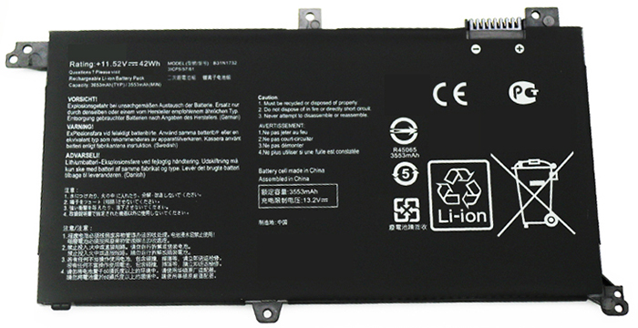 Reemplazo de Batería para ordenador portátil para ASUS VivoBook-X571GT Recambio de Batería para ordenador portátil ASUS VivoBook-X571GT