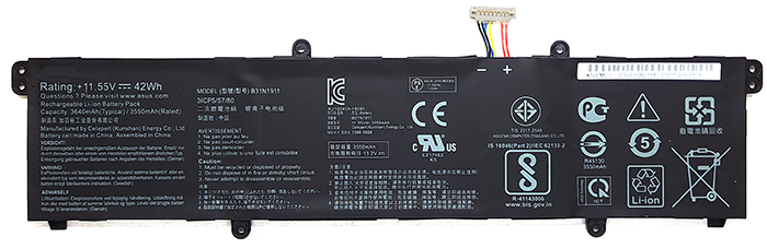 Reemplazo de Batería para ordenador portátil para ASUS VivoBook-S14-X421FP Recambio de Batería para ordenador portátil ASUS VivoBook-S14-X421FP
