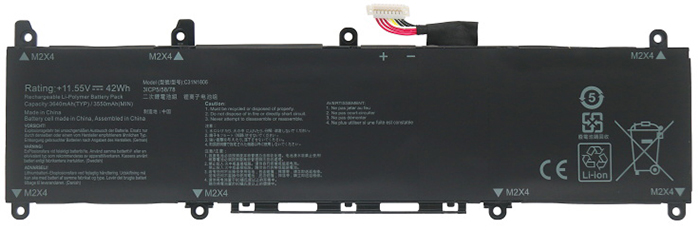 Reemplazo de Batería para ordenador portátil para ASUS VivoBook-X330FA Recambio de Batería para ordenador portátil ASUS VivoBook-X330FA