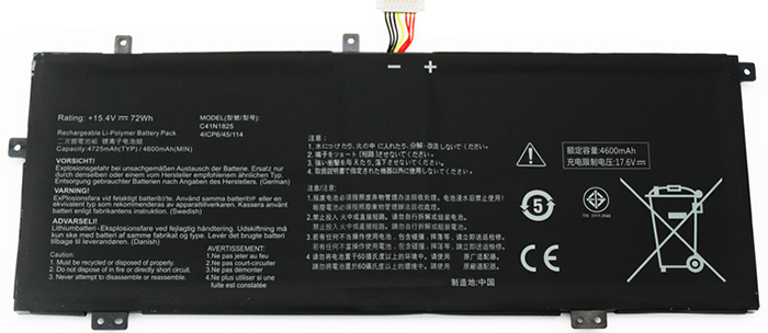 Reemplazo de Batería para ordenador portátil para ASUS ADOL-14U Recambio de Batería para ordenador portátil ASUS ADOL-14U