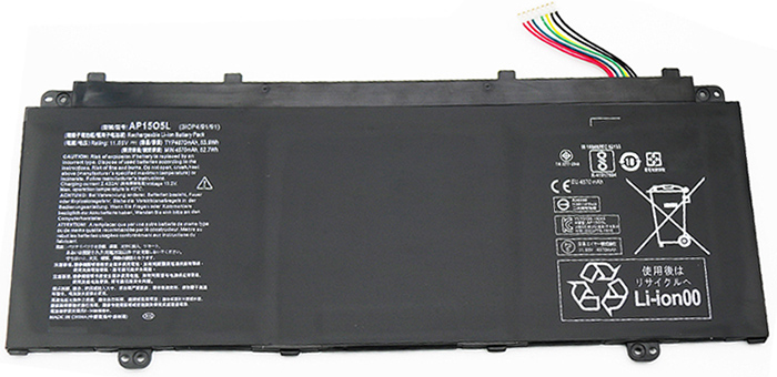 Reemplazo de Batería para ordenador portátil para ACER AP15O5L Recambio de Batería para ordenador portátil ACER AP15O5L
