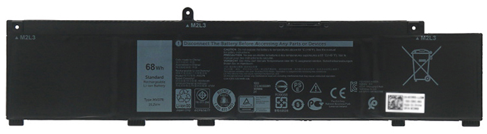 Reemplazo de Batería para ordenador portátil para Dell W5W19 Recambio de Batería para ordenador portátil Dell W5W19