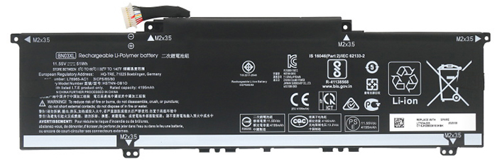Reemplazo de Batería para ordenador portátil para HP ENVY-15-ed0000-x360 Recambio de Batería para ordenador portátil HP ENVY-15-ed0000-x360