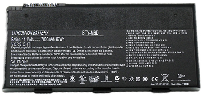 Reemplazo de Batería para ordenador portátil para MSI GX780 Series Recambio de Batería para ordenador portátil MSI GX780 Series