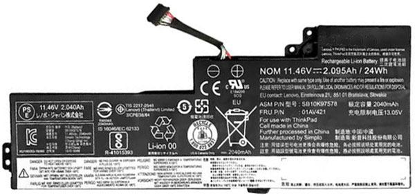 Reemplazo de Batería para ordenador portátil para LENOVO ThinkPad-T480-EHH Recambio de Batería para ordenador portátil LENOVO ThinkPad-T480-EHH
