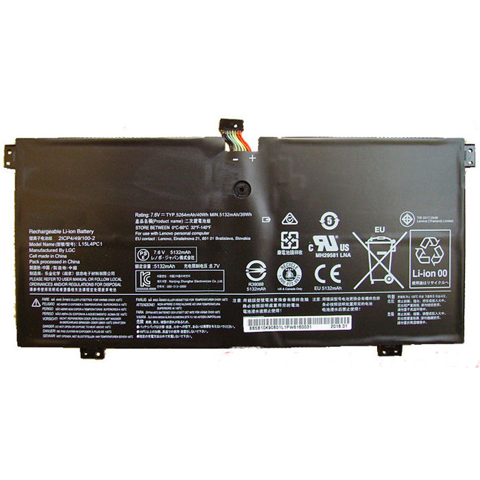 Reemplazo de Batería para ordenador portátil para LENOVO Yoga-710-11IKB(80V6000PUS) Recambio de Batería para ordenador portátil LENOVO Yoga-710-11IKB(80V6000PUS)