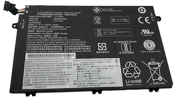 Reemplazo de Batería para ordenador portátil para LENOVO 01AV448 Recambio de Batería para ordenador portátil LENOVO 01AV448