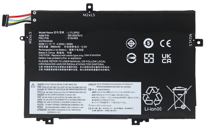 L17L3P52 Batería para ordenador portátil