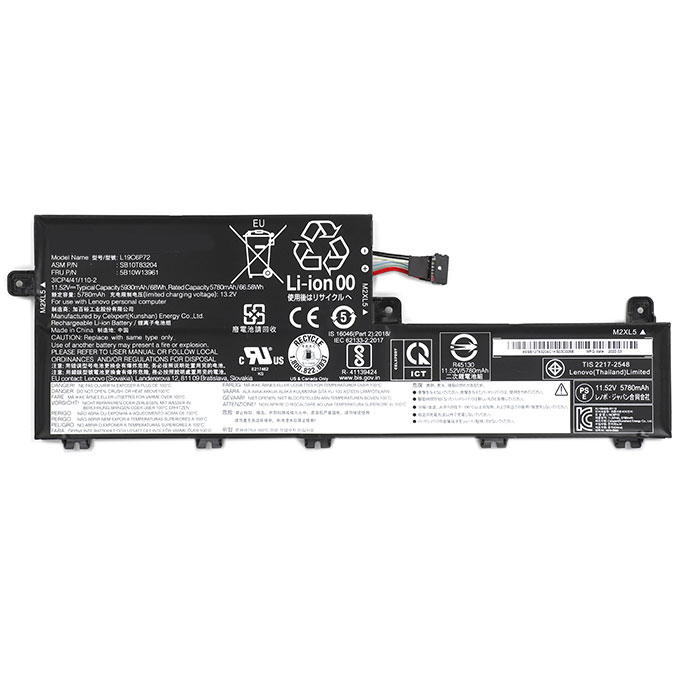 Reemplazo de Batería para ordenador portátil para LENOVO ThinkPad-T15p-Gen-1-2020-Series Recambio de Batería para ordenador portátil LENOVO ThinkPad-T15p-Gen-1-2020-Series