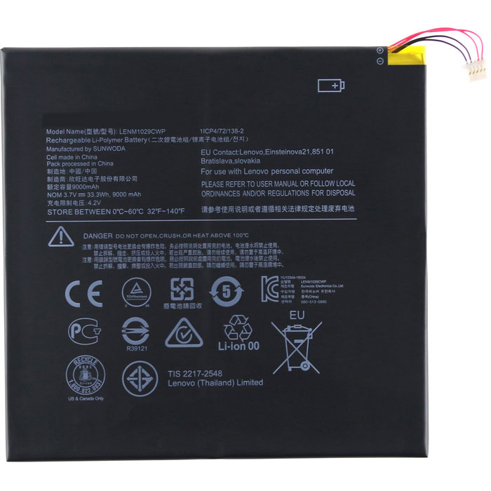 Reemplazo de Batería para ordenador portátil para LENOVO MiiX-310-10ICR-(80SG00A9RK) Recambio de Batería para ordenador portátil LENOVO MiiX-310-10ICR-(80SG00A9RK)