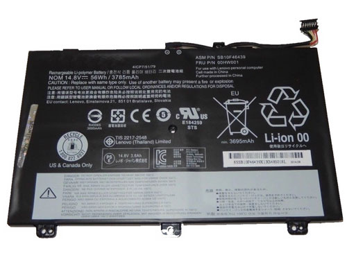 Reemplazo de Batería para ordenador portátil para LENOVO 00HW000 Recambio de Batería para ordenador portátil LENOVO 00HW000