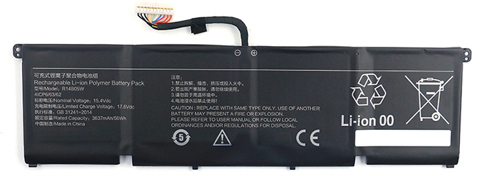 Reemplazo de Batería para ordenador portátil para XIAOMI R14B05W Recambio de Batería para ordenador portátil XIAOMI R14B05W
