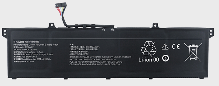 Reemplazo de Batería para ordenador portátil para XIAOMI Pro-15-OLED-2021 Recambio de Batería para ordenador portátil XIAOMI Pro-15-OLED-2021