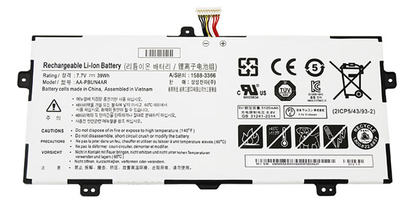 Reemplazo de Batería para ordenador portátil para SAMSUNG AA-PBUN4AR Recambio de Batería para ordenador portátil SAMSUNG AA-PBUN4AR