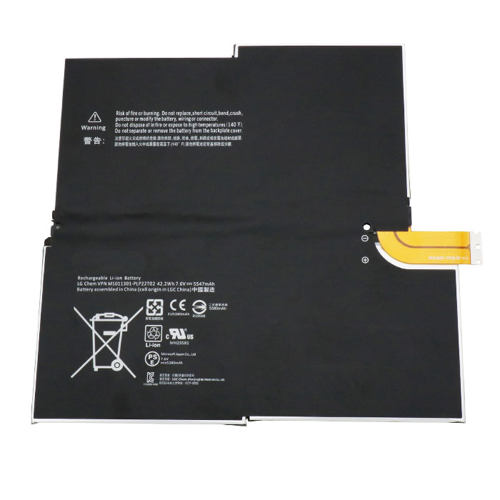 Reemplazo de Batería para ordenador portátil para Microsoft X883815-010 Recambio de Batería para ordenador portátil Microsoft X883815-010