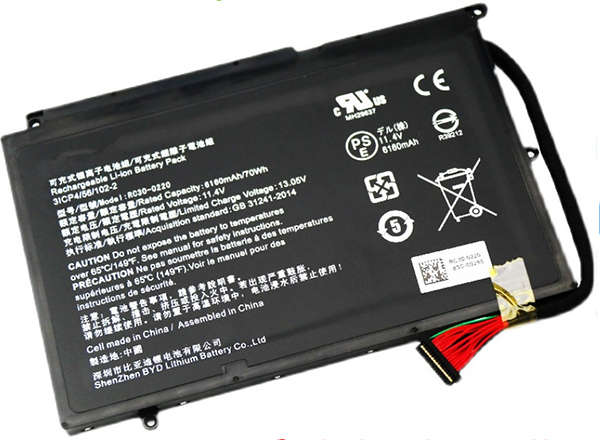 Reemplazo de Batería para ordenador portátil para RAZER RZ09-03146 Recambio de Batería para ordenador portátil RAZER RZ09-03146